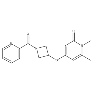 1,6-dimethyl-4-((1-picolinoylazetidin-3-yl)oxy)pyridin-2(1H)-one Structure