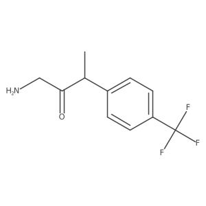 1-Amino-3-[4-(trifluoromethyl)phenyl]butan-2-one结构式