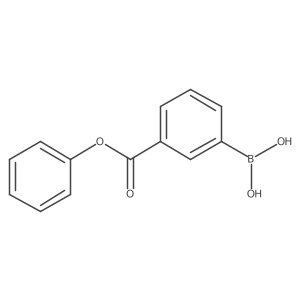 (3-(Phenoxycarbonyl)phenyl)boronic acid结构式