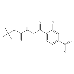 N'-[(tert-Butoxy)carbonyl]-2-chloro-4-nitrobenzohydrazide结构式