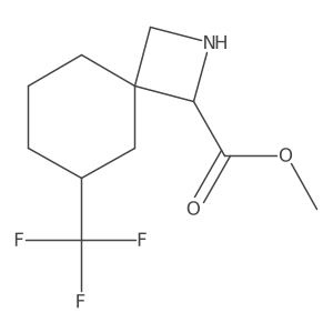 Methyl 6-(trifluoromethyl)-2-azaspiro[3.5]nonane-1-carboxylate Structure