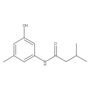N-(3-Hydroxy-5-methylphenyl)-3-methylbutanamide结构式