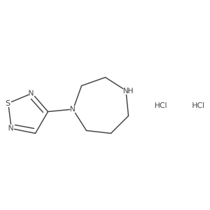 3-(1,4-Diazepan-1-yl)-1,2,5-thiadiazole dihydrochloride结构式
