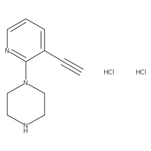 1-(3-Ethynylpyridin-2-yl)piperazine dihydrochloride结构式
