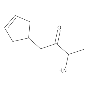 (3S)-3-amino-1-(cyclopent-3-en-1-yl)butan-2-one结构式
