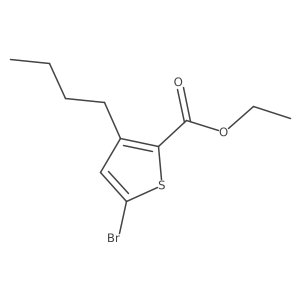 Ethyl 5-bromo-3-butylthiophene-2-carboxylate Structure