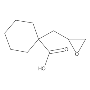 1-[(Oxiran-2-yl)methyl]cyclohexane-1-carboxylic acid Structure