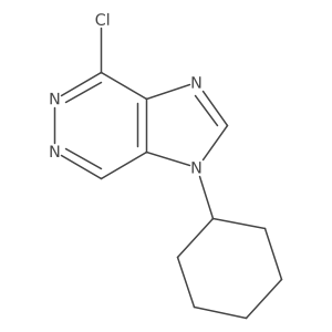 4-chloro-1-cyclohexyl-1H-imidazo[4,5-d]pyridazine结构式