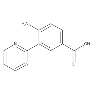 4-Amino-3-(pyrimidin-2-yl)benzoic acid Structure