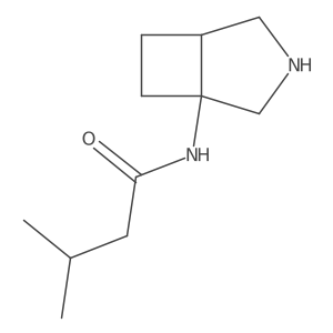 N-{3-azabicyclo[3.2.0]heptan-1-yl}-3-methylbutanamide Structure