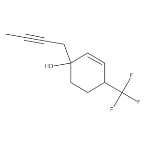 1-(But-2-yn-1-yl)-4-(trifluoromethyl)cyclohex-2-en-1-ol Structure
