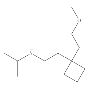 {2-[1-(2-Methoxyethyl)cyclobutyl]ethyl}(propan-2-yl)amine Structure