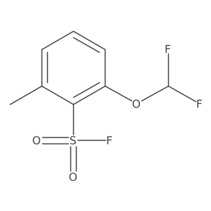 2-(Difluoromethoxy)-6-methylbenzene-1-sulfonyl fluoride Structure