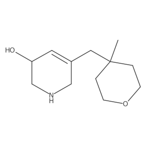 5-[(4-Methyloxan-4-yl)methyl]-1,2,3,6-tetrahydropyridin-3-ol Structure