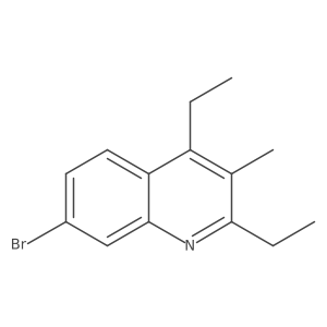 7-Bromo-2,4-diethyl-3-methylquinoline结构式