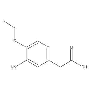 2-[3-Amino-4-(ethylsulfanyl)phenyl]acetic acid结构式