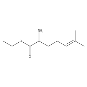Ethyl 2-amino-6-methylhept-5-enoate Structure