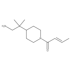 1-[4-(1-Amino-2-methylpropan-2-yl)piperidin-1-yl]but-2-en-1-one Structure