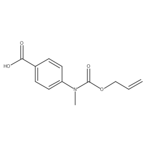 4-{Methyl[(prop-2-en-1-yloxy)carbonyl]amino}benzoic acid结构式
