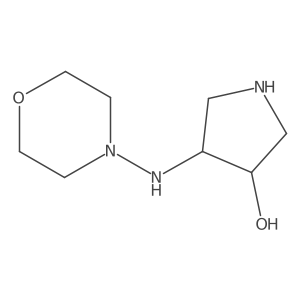 (3R,4R)-4-(morpholinoamino)pyrrolidin-3-ol Structure