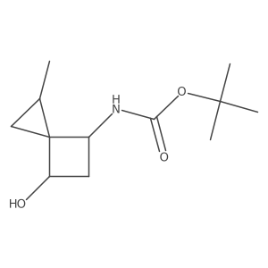 tert-butyl N-{6-hydroxy-1-methylspiro[2.3]hexan-4-yl}carbamate结构式