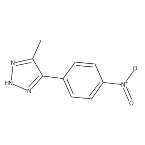 4-Methyl-5-(4-nitrophenyl)-1H-1,2,3-triazole结构式