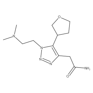 2-{1-[2-(dimethylamino)ethyl]-5-(oxolan-3-yl)-1H-1,2,3-triazol-4-yl}acetamide Structure