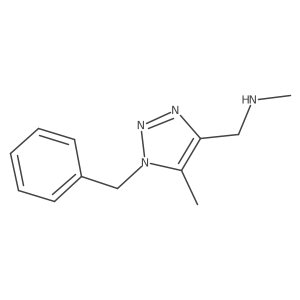 [(1-benzyl-5-methyl-1H-1,2,3-triazol-4-yl)methyl](methyl)amine Structure