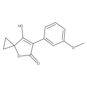7-Hydroxy-6-(3-methoxyphenyl)-4-oxaspiro[2.4]hept-6-en-5-one Structure