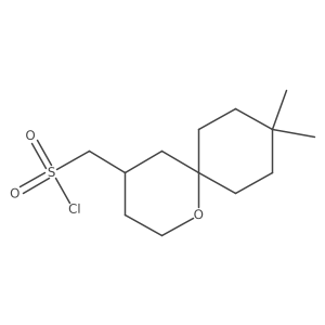 {9,9-Dimethyl-1-oxaspiro[5.5]undecan-4-yl}methanesulfonyl chloride Structure