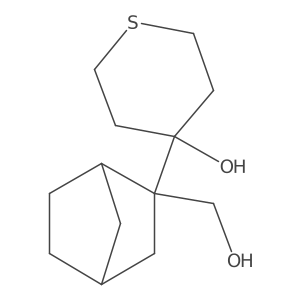 4-[2-(Hydroxymethyl)bicyclo[2.2.1]heptan-2-yl]thian-4-ol结构式