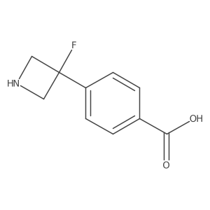 4-(3-Fluoroazetidin-3-yl)benzoic acid结构式