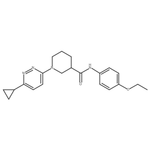 1-(6-cyclopropylpyridazin-3-yl)-N-(4-ethoxyphenyl)piperidine-3-carboxamide Structure