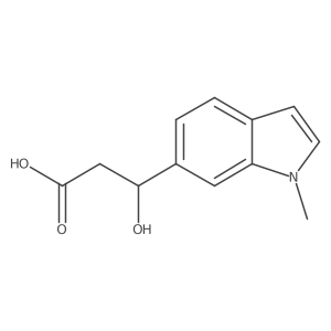 (3R)-3-hydroxy-3-(1-methyl-1H-indol-6-yl)propanoic acid Structure