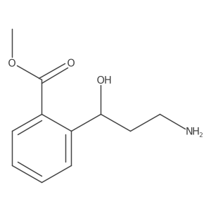 methyl 2-[(1S)-3-amino-1-hydroxypropyl]benzoate结构式