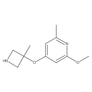 2-Methoxy-6-methyl-4-[(3-methylazetidin-3-yl)oxy]pyridine Structure