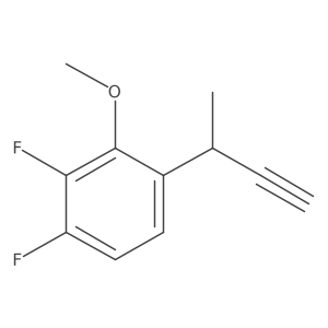 1-(But-3-yn-2-yl)-3,4-difluoro-2-methoxybenzene Structure