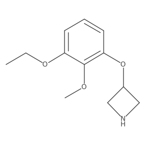 3-(3-Ethoxy-2-methoxyphenoxy)azetidine结构式