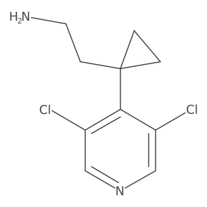 2-[1-(3,5-Dichloropyridin-4-yl)cyclopropyl]ethan-1-amine结构式