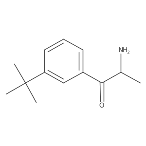 2-Amino-1-(3-tert-butylphenyl)propan-1-one Structure