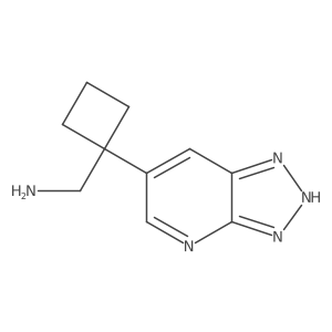 (1-{3H-[1,2,3]triazolo[4,5-b]pyridin-6-yl}cyclobutyl)methanamine Structure