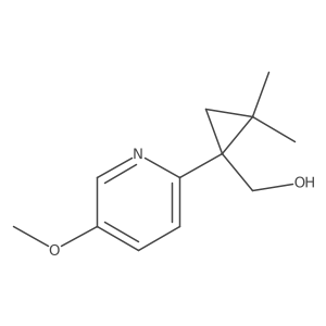 [1-(5-Methoxypyridin-2-yl)-2,2-dimethylcyclopropyl]methanol结构式
