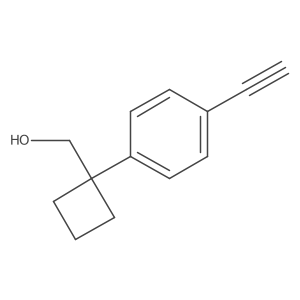 [1-(4-Ethynylphenyl)cyclobutyl]methanol结构式