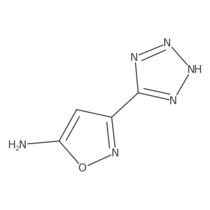 3-(1H-1,2,3,4-tetrazol-5-yl)-1,2-oxazol-5-amine结构式