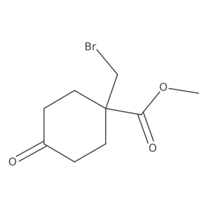 Methyl 1-(bromomethyl)-4-oxocyclohexane-1-carboxylate Structure