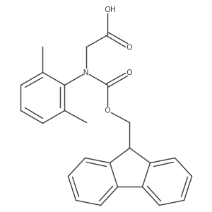 2-[(2,6-dimethylphenyl)({[(9H-fluoren-9-yl)methoxy]carbonyl})amino]acetic acid结构式