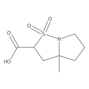 Rac-(2s,3ar)-3a-methylhexahydropyrrolo[1,2-b]isothiazole-2-carboxylic acid 1,1-dioxide Structure