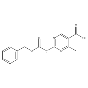 4-Methyl-2-(phenylmethoxycarbonylamino)pyrimidine-5-carboxylic acid Structure