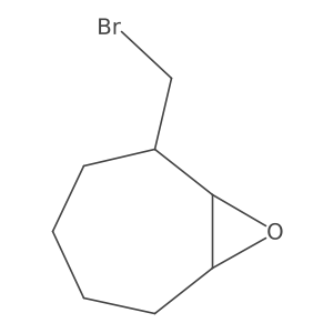 2-(Bromomethyl)-8-oxabicyclo[5.1.0]octane结构式