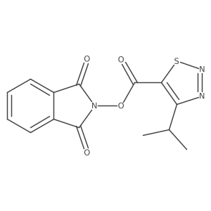 1,3-dioxo-2,3-dihydro-1H-isoindol-2-yl 4-(propan-2-yl)-1,2,3-thiadiazole-5-carboxylate结构式